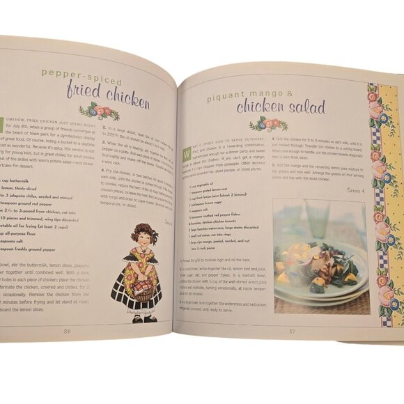 Mary Engelbreits Dining Out Cookbook 2001 Recipe Book Kitchen Collectible - Picture 9 of 16